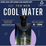 Nước Hoa Nam Phong Cách Tươi Mát - Lôi Cuốn Lavila Cool Water (100ml) + Tặng 01 Chai Mini (12ml)